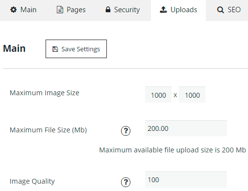 Membership Uploads Tab