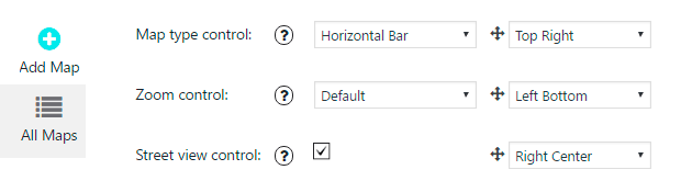 Map Tab Control Settings