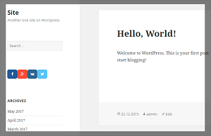 Social Share Buttons Widget
