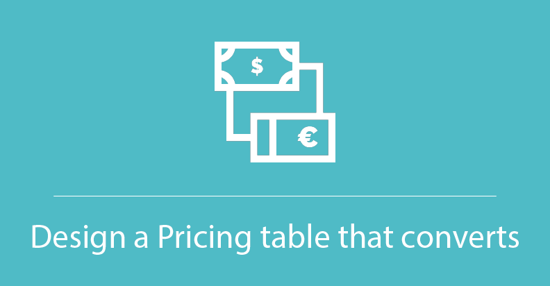 pricing table