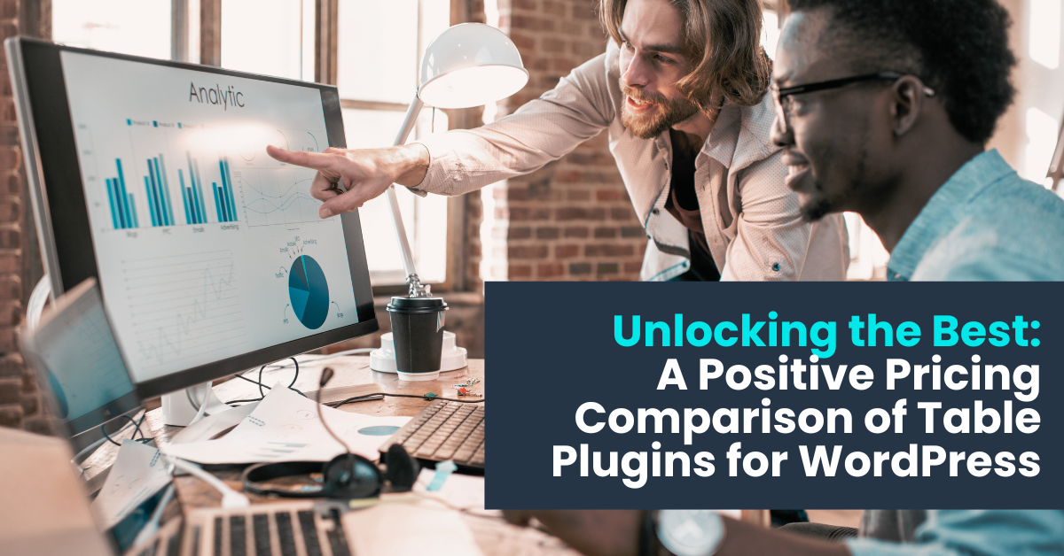 pricing comparison of table plugins for wordpress